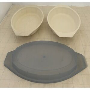 Vintage Anchor Hocking 17 Ounce Freeze Heat & Serve Microwave Cooker Dish/Bowl